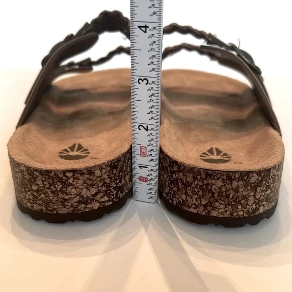 O'RAGEOUS Women's Woven Footbed Sandals Slides NEW Size 8 Minimal Timeless Boho - Picture 5 of 9